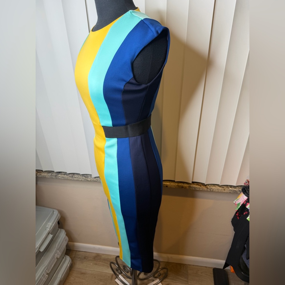 Eva Mendes New York & Company Colorblock Bodycon Dress Size XS - Picture 3 of 9